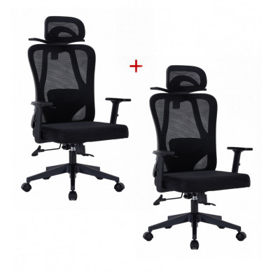 1+1 ЕРГОНОМИЧЕН СТОЛ ERGON МЕШ ЧЕРЕН