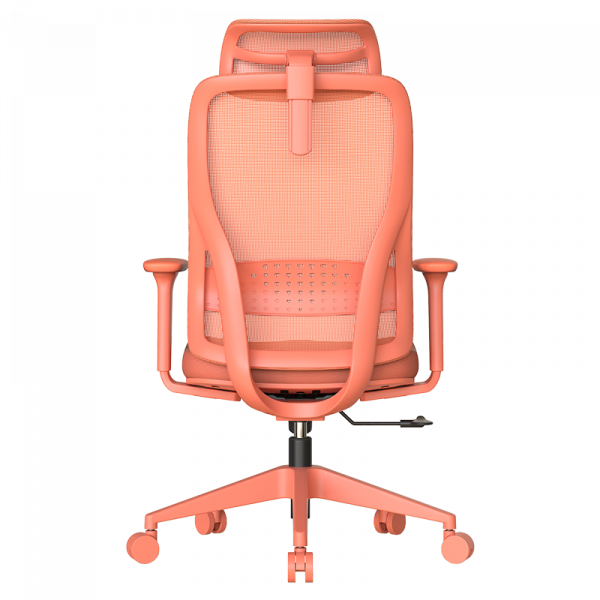 Оранжев ергономичен стол.