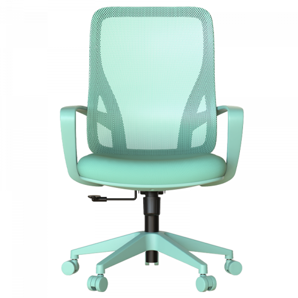 Светлозелен стол за бюро.