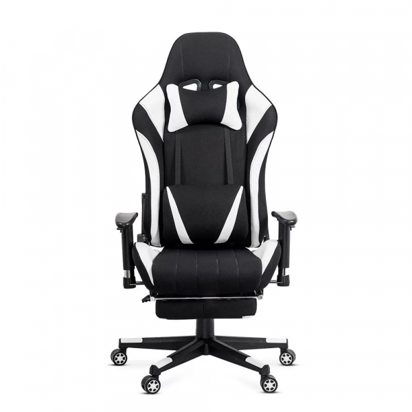 Геймърски стол в бял цвят.