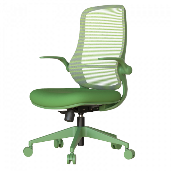 Зелен ергономичен стол.