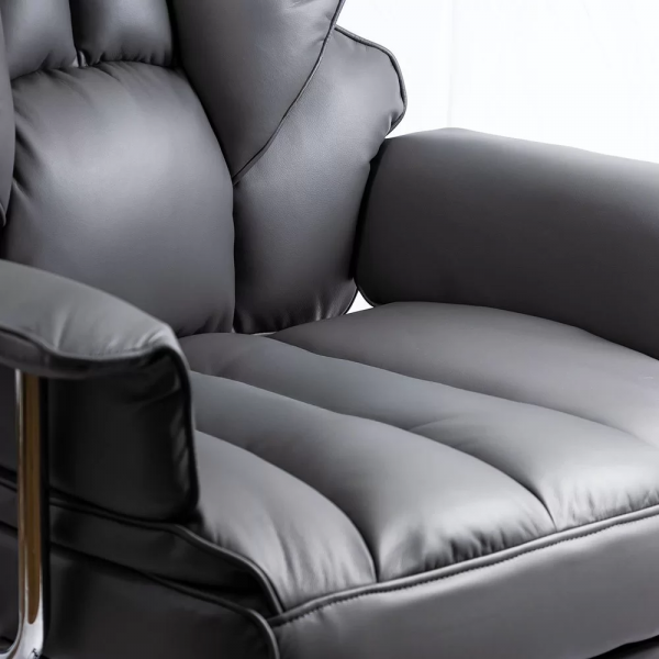 ДИРЕКТОРСКИ СТОЛ ZENON ЕКО КОЖА СИВ