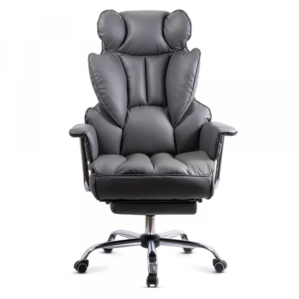 ДИРЕКТОРСКИ СТОЛ ZENON ЕКО КОЖА СИВ