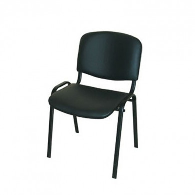 ПОСЕТИТЕЛСКИ СТОЛ ISO BLACK ЕКО КОЖА ЧЕРЕН