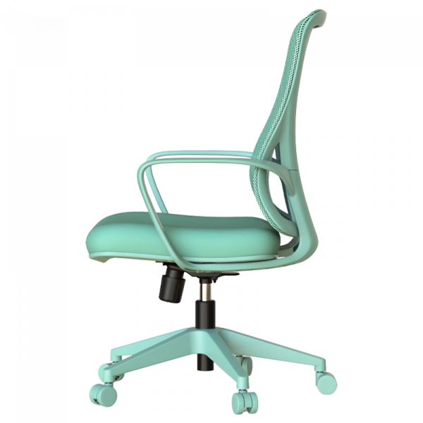 Светлозелен стол за бюро.