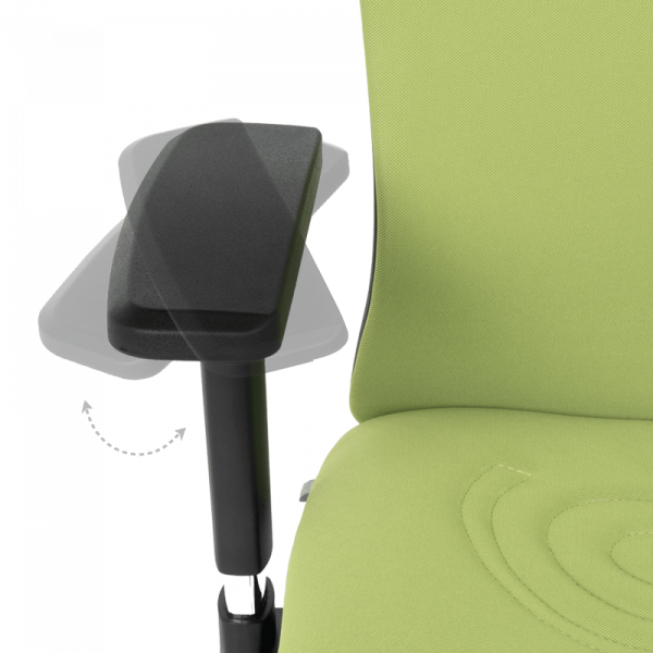 Ергономичен стол Cotia, дамаска, зелен