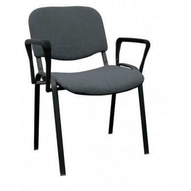 ПОСЕТИТЕЛСКИ СТОЛ TAURUS С ПОДЛАКЪТНИЦИ BR 05 СИВ