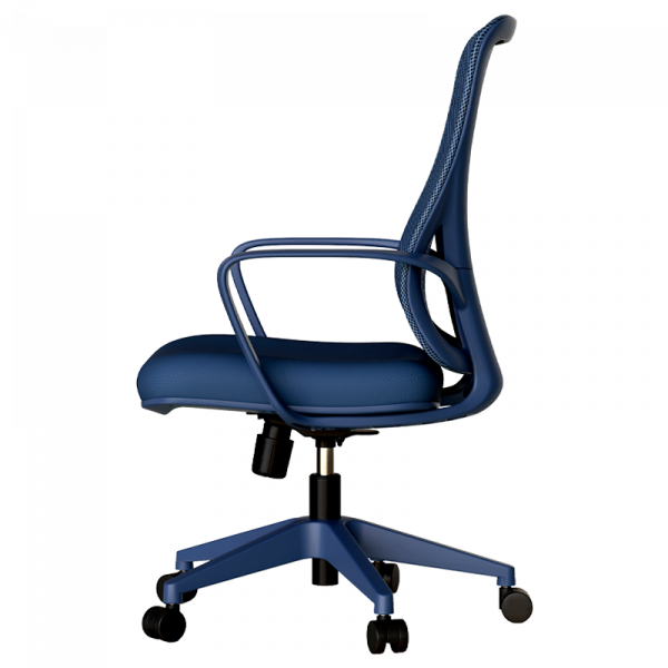 Син стол за бюро.