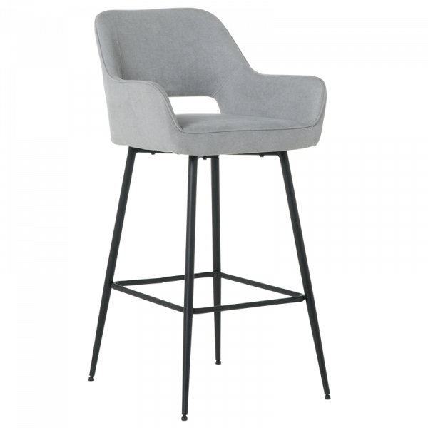 Бар стол в сив цвят.