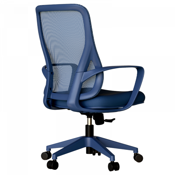 Син стол за бюро.