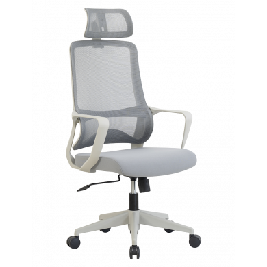 СТОЛ ЕРГОНОМИЧЕН LUMINA ДАМАСКА + МЕШ СИВ