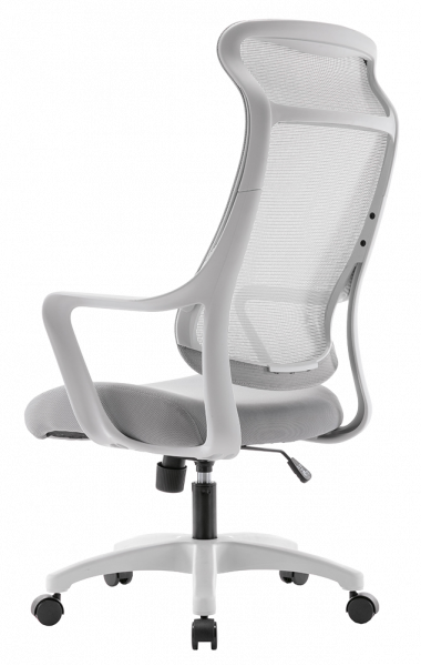 ЕРГОНОМИЧЕН СТОЛ SMOOTH WHITE СИВ