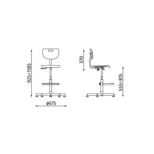 РАБОТЕН СТОЛ WEREK PLUS + FOOT BASE ЕКО КОЖА