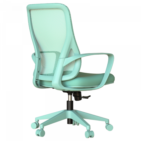 Светлозелен стол за бюро.