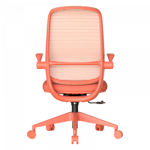 Оранжев ергономичен стол.