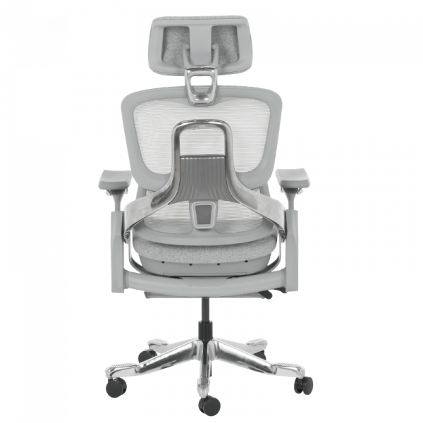 Сив ергономичен стол Dole White.
