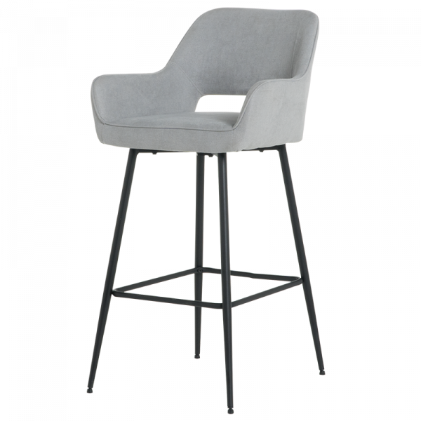 Бар стол в сив цвят.