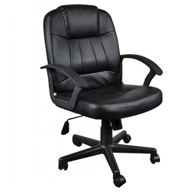 ОФИС СТОЛ 6080 ЕКО КОЖА ЧЕРЕН