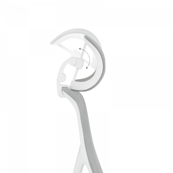 Ергономичен стол в сив цвят.