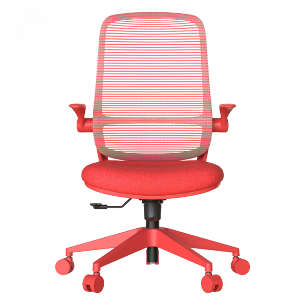Червен ергономичен стол.