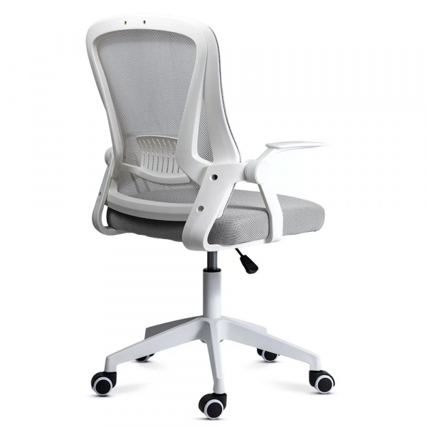 Работен стол в сив цвят.