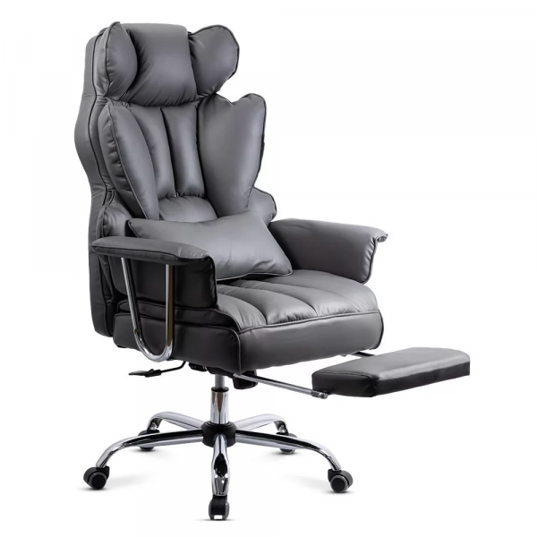 ДИРЕКТОРСКИ СТОЛ ZENON ЕКО КОЖА СИВ