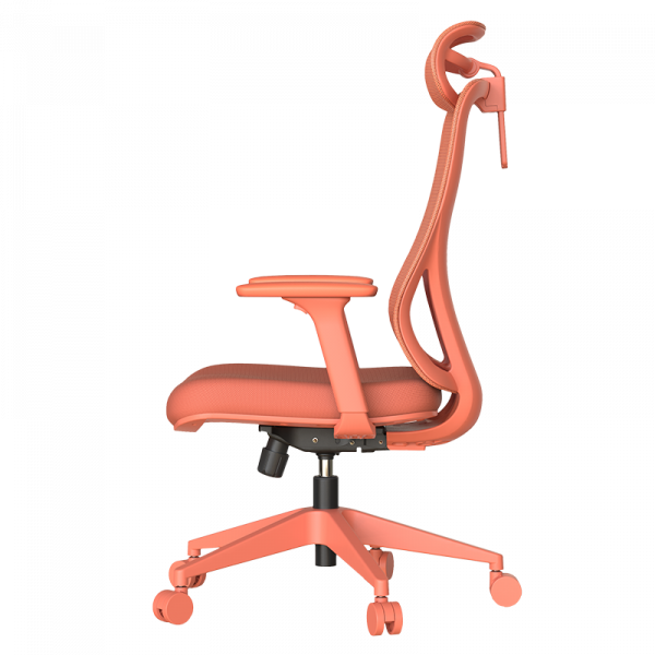 Оранжев ергономичен стол.