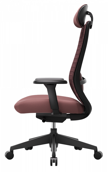 ЕРГОНОМИЧЕН СТОЛ MOKA BLACK БОРДО